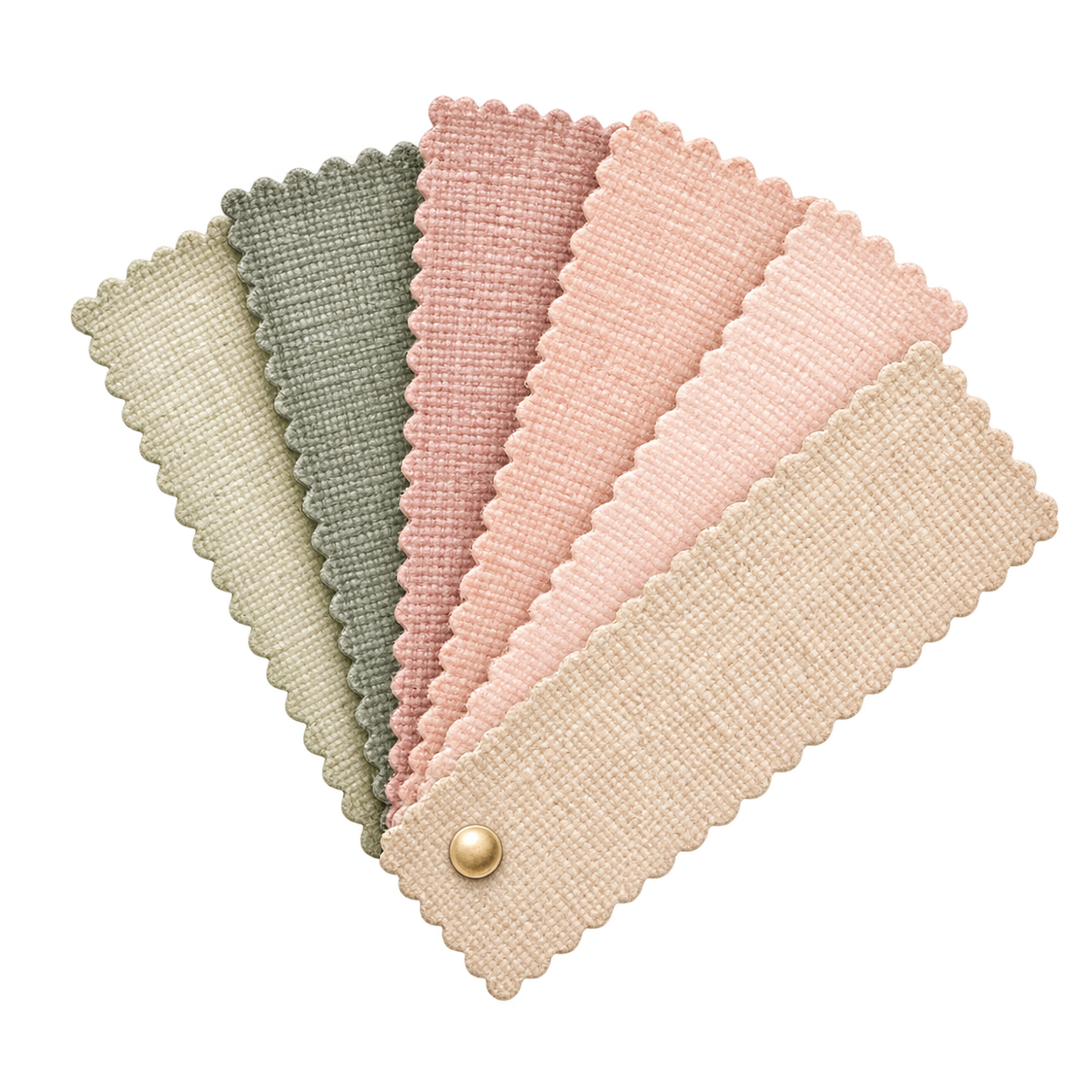 Blush and Sage stoffenwaaier zonder wit